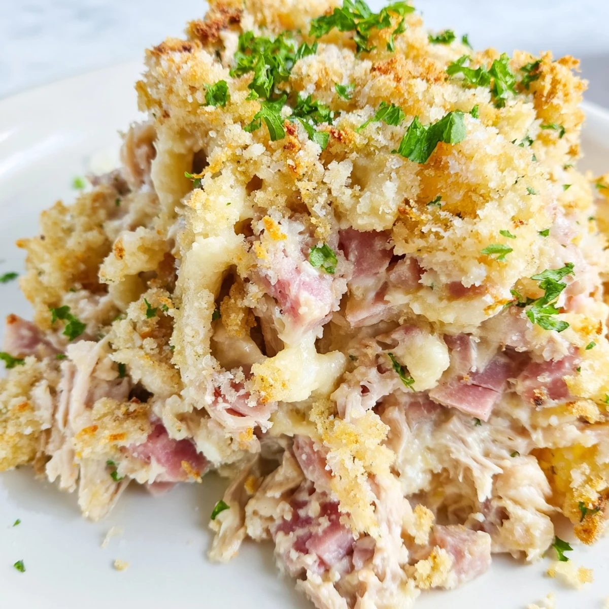 Serve this easy Chicken Cordon Bleu Casserole with a crisp green salad for a complete family dinner.