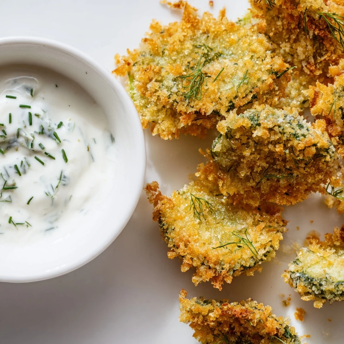 Golden End Zone Fried Pickles with Ranch dip sit beside a cold lager, perfect for game day snacking.