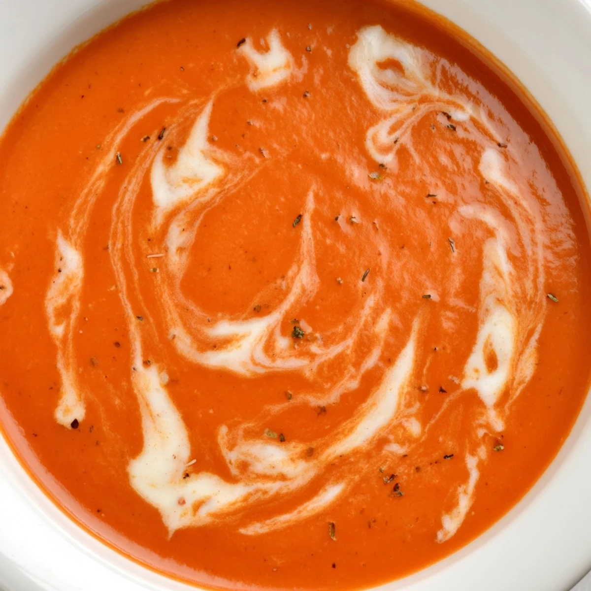 Creamy Tomato Soup with Grilled Cheese Dippers steaming in a rustic bowl, golden crispy strips ready for dipping.  