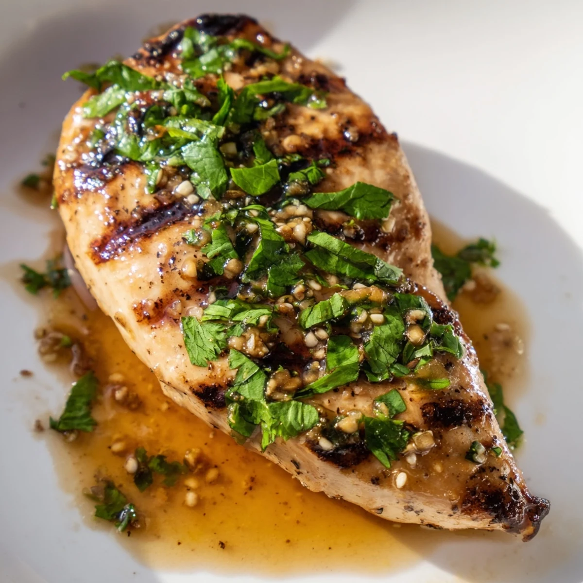 Golden grilled Key West chicken with vibrant citrus marinade and fresh garnish