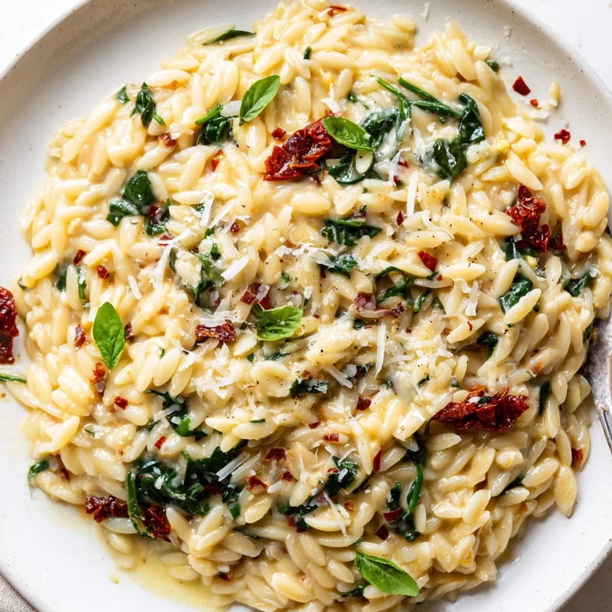 Creamy Tuscan Orzo