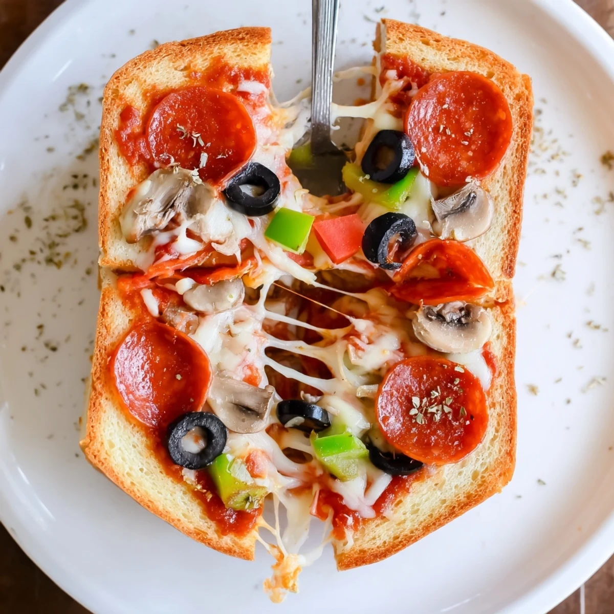 Golden, crispy Pie Iron Pizza Pockets oozing melted mozzarella beside campfire skillet