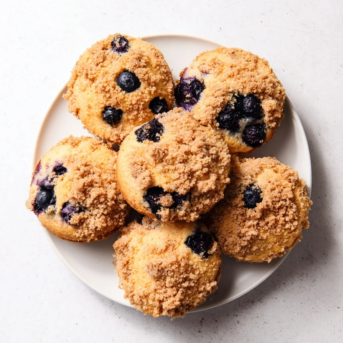 Cake-like blueberry muffin cookies with sweet streusel and fresh blueberry pieces visible