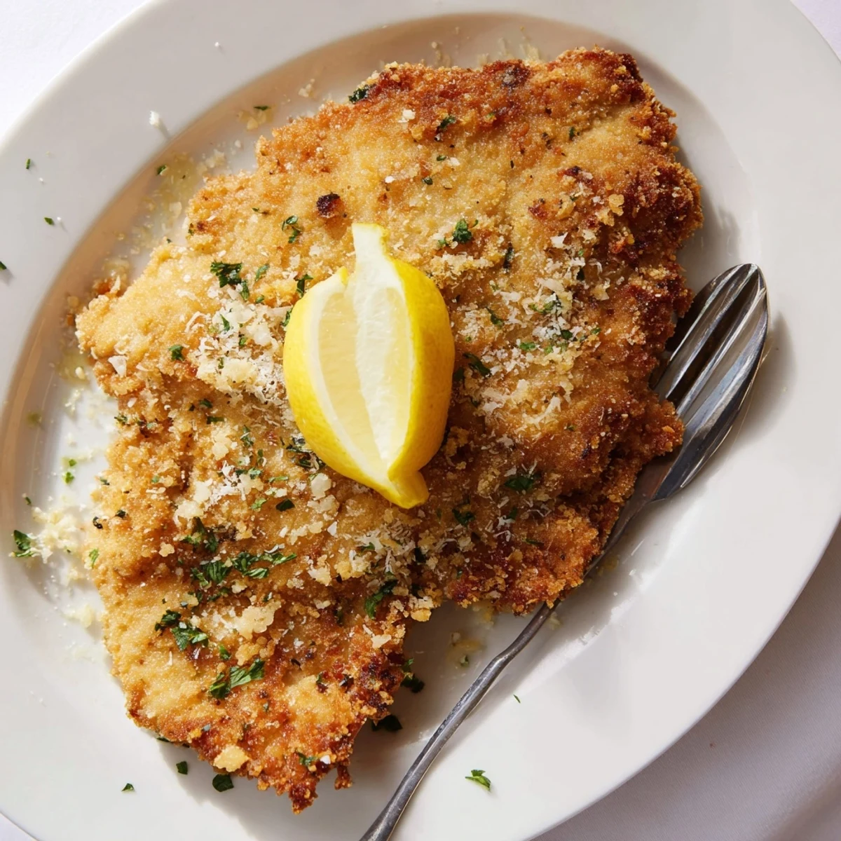 Pan-seared Lemon Chicken Romano for cozy dinners, drizzled with lemon sauce.