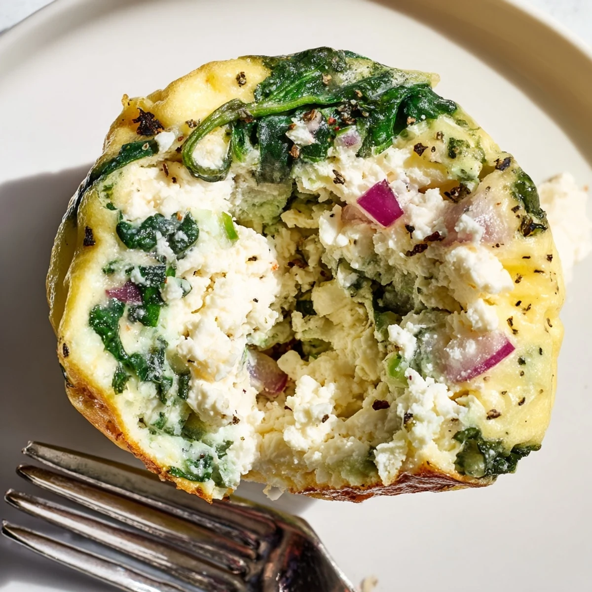 Warm Savory Spinach Feta Egg Bites, fluffy centers, perfect for weekday breakfasts