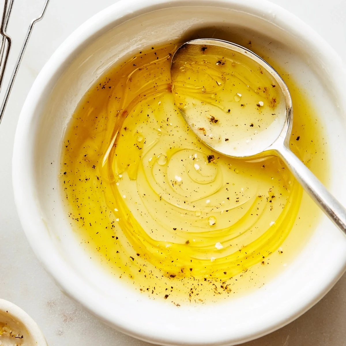Emulsified with olive oil and Dijon, tangy Ina Garten Lemon Vinaigrette Dressing for salads