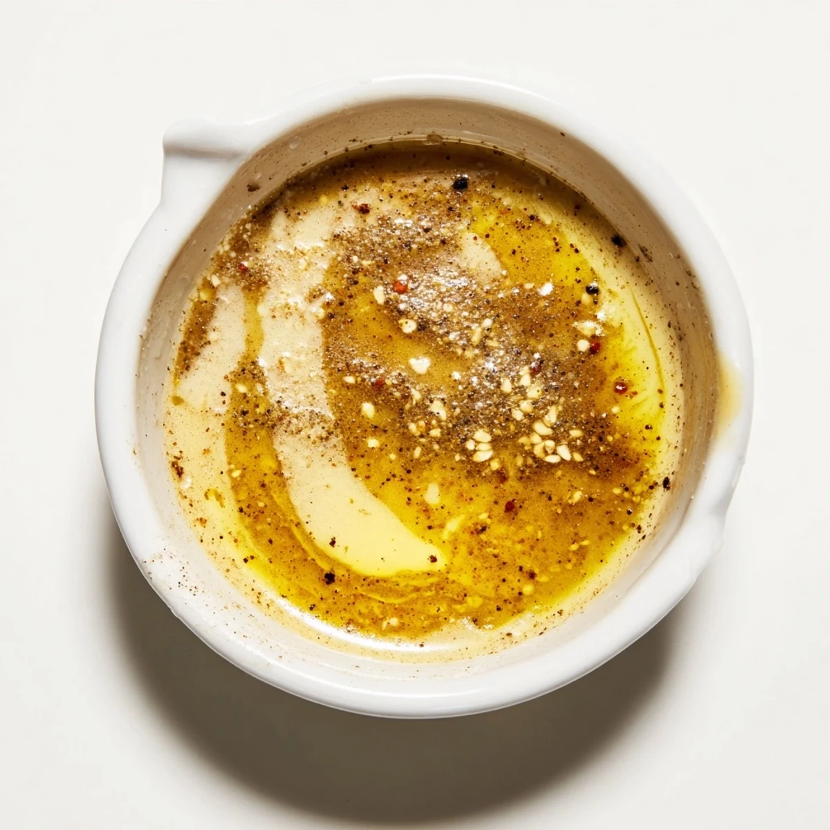 Honey Mustard Vinaigrette glistening in jar, tangy-sweet aroma, perfect for salads