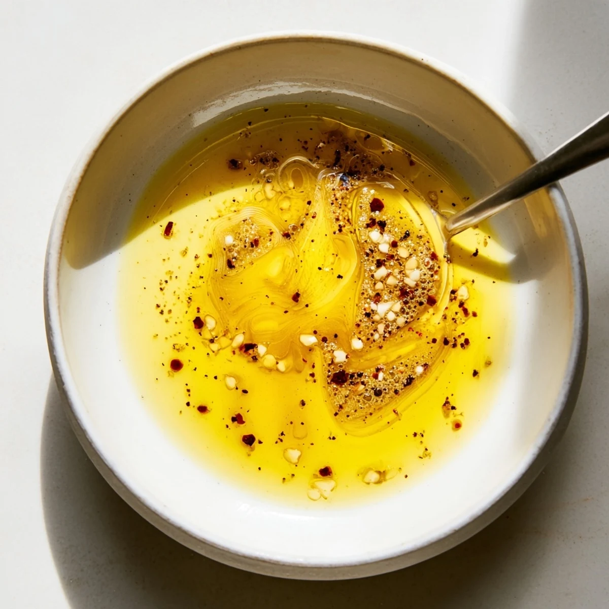 Bright Honey Mustard Vinaigrette drizzled over roasted vegetables, zesty honey notes