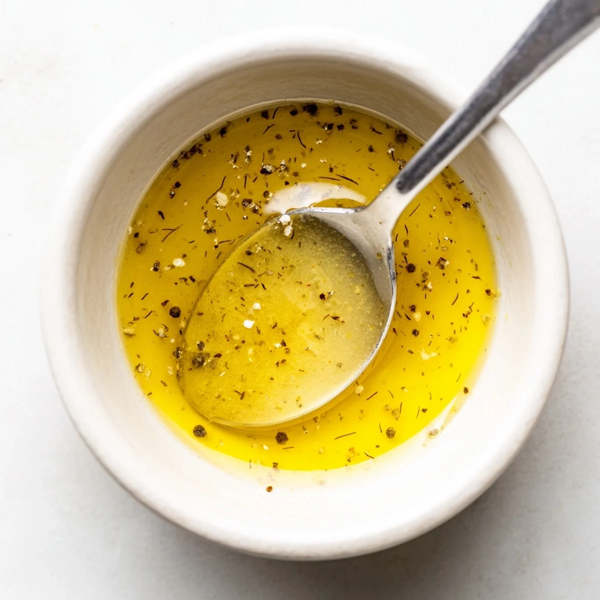 Zesty Dijon Vinaigrette Recipe served alongside roasted vegetables, tangy mustard aroma