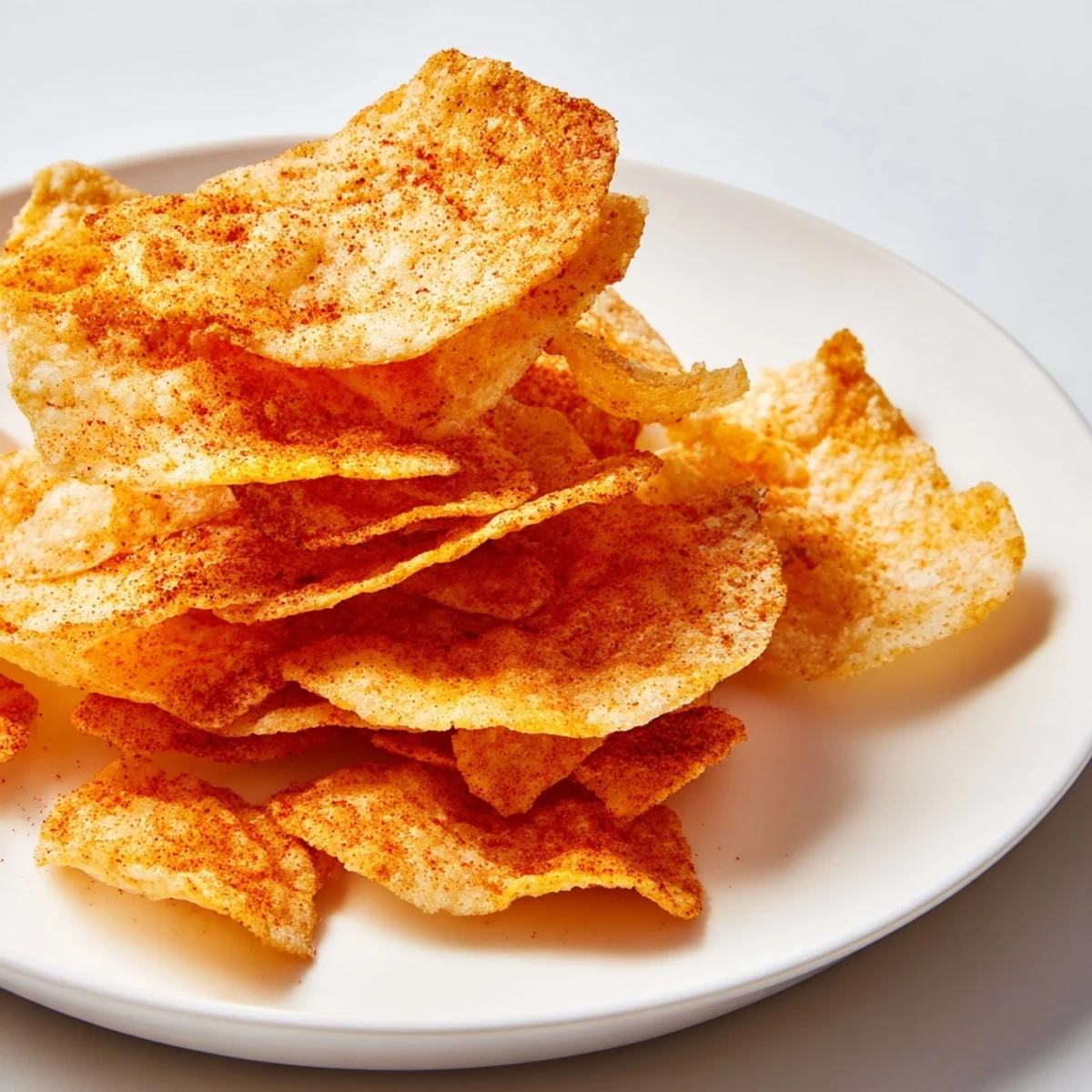 Homemade chickpea chips baked to perfection, dusted with Mediterranean spices and herbs