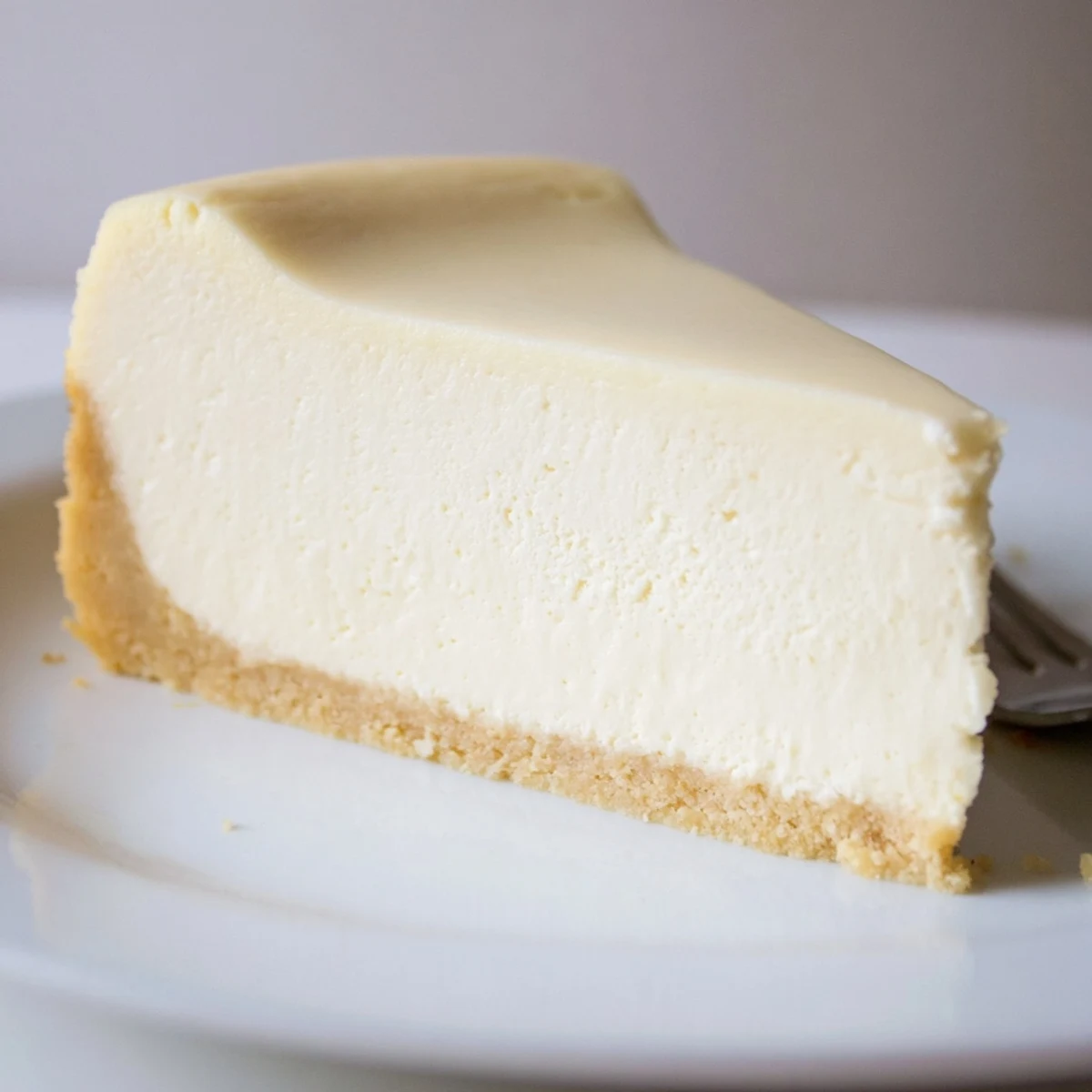 Classic Cheesecake with golden graham crust, silky filling and fresh berries