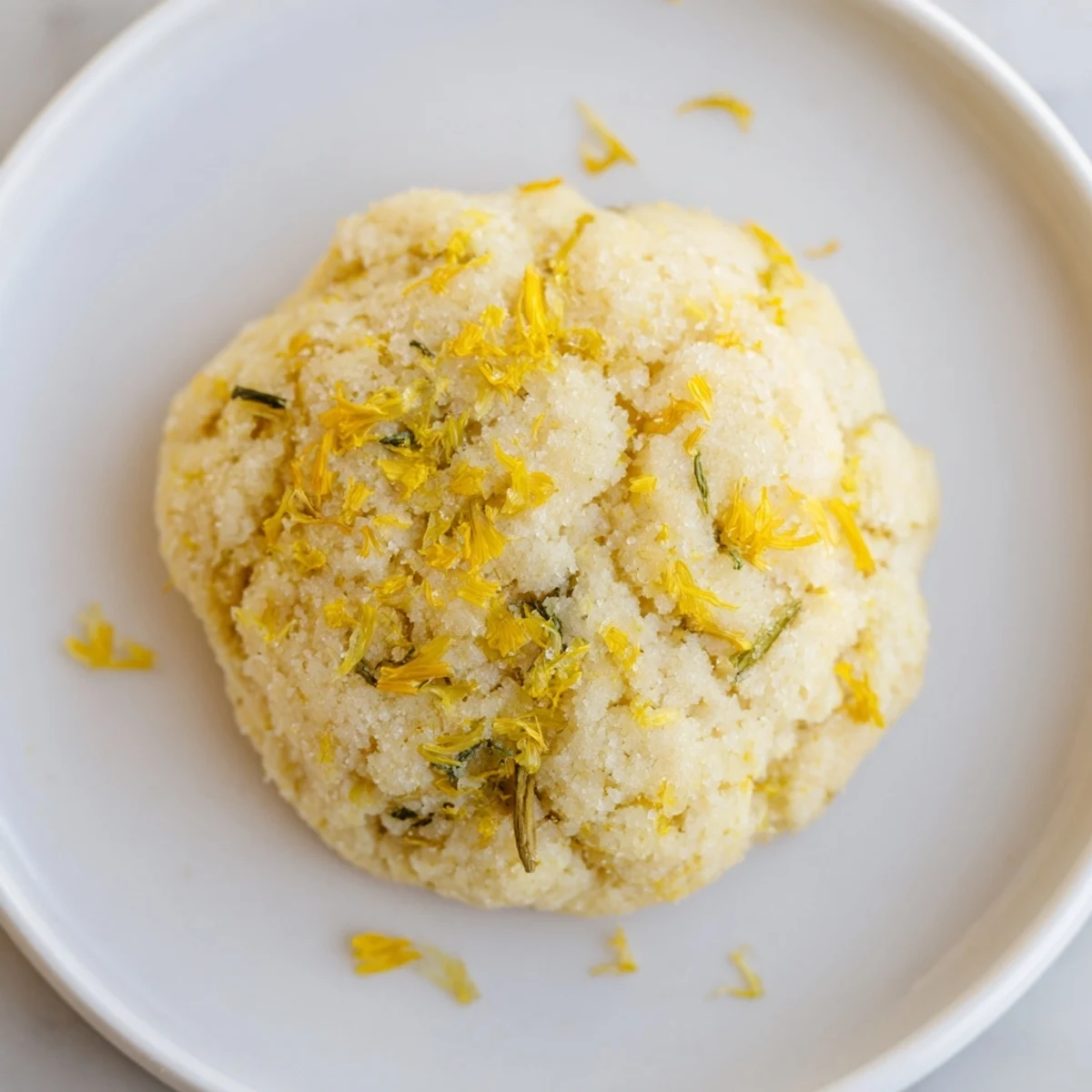 Magical Dandelion Cookies Recipe: golden, citrus-kissed cookies cooling on parchment.