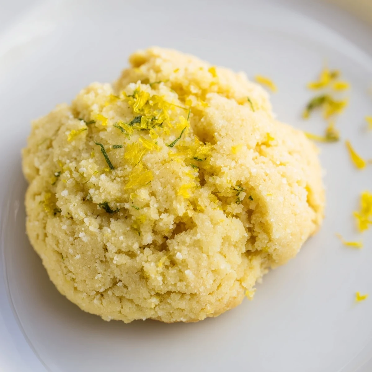 Fresh-baked Magical Dandelion Cookies Recipe served with chamomile tea, lemon scent.
