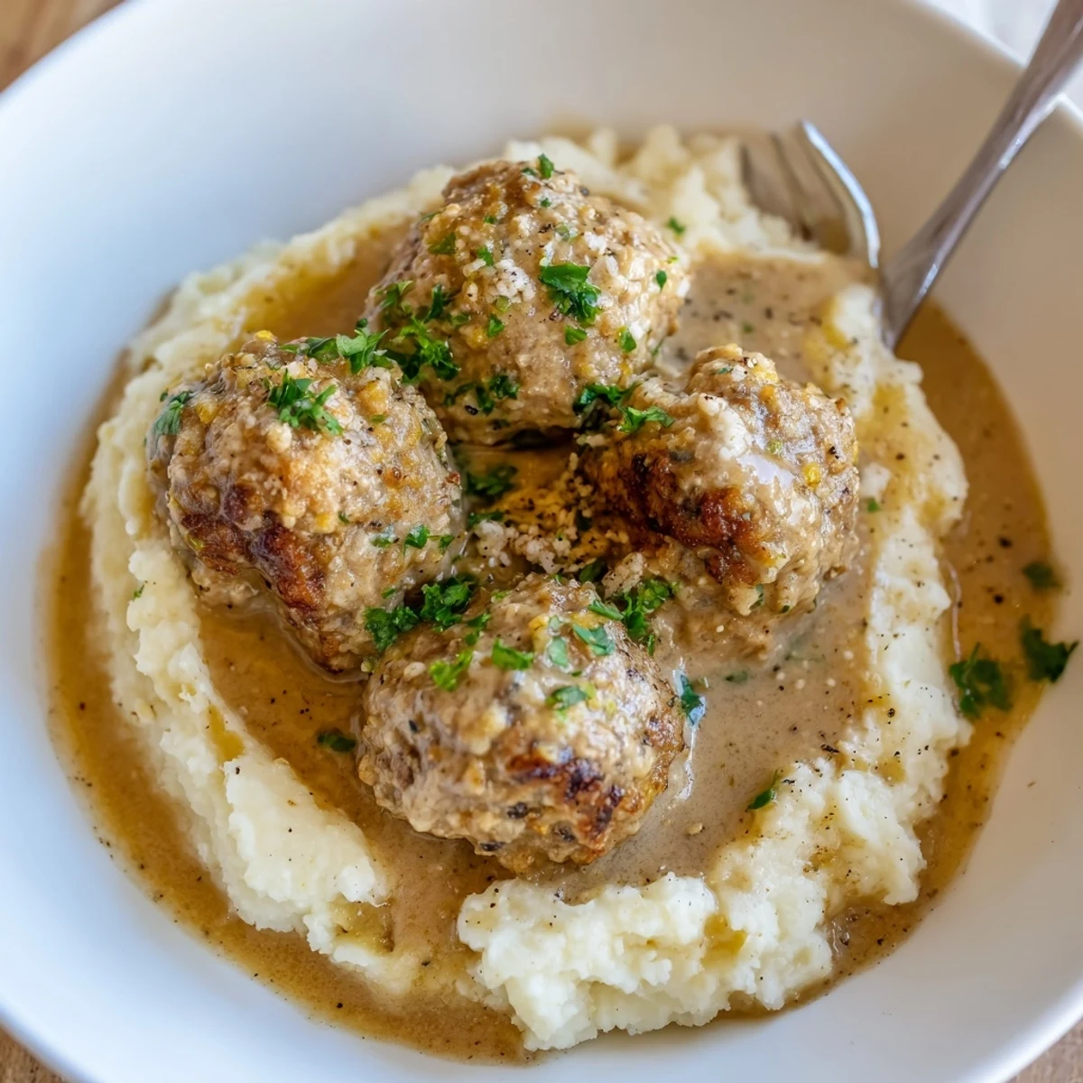 Slow-cooked Crockpot Meatballs Gravy invites cozy family dinners, fork-ready and steaming