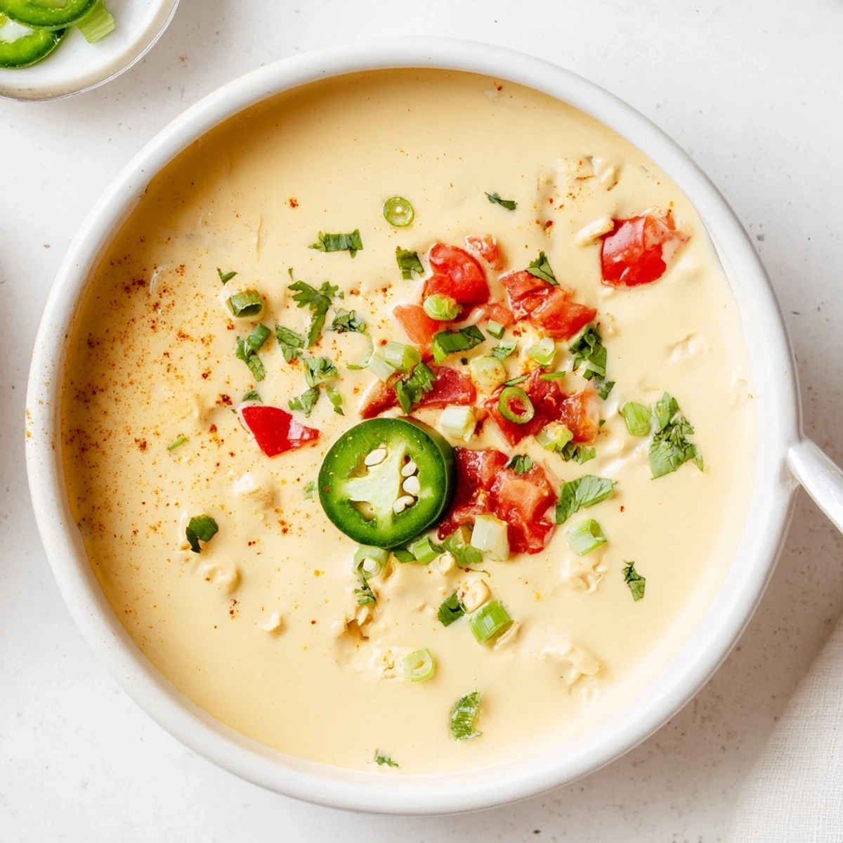 Creamy Dairy Free Rotel Nacho Dip with zesty lime and cilantro