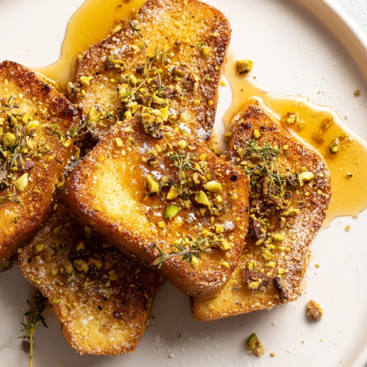 Golden Honey Halloumi drizzled with sweet honey and topped with toasted nuts.  