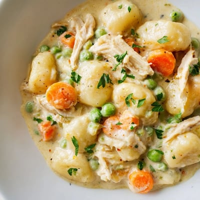 One Pot Gnocchi Chicken Pot Pie