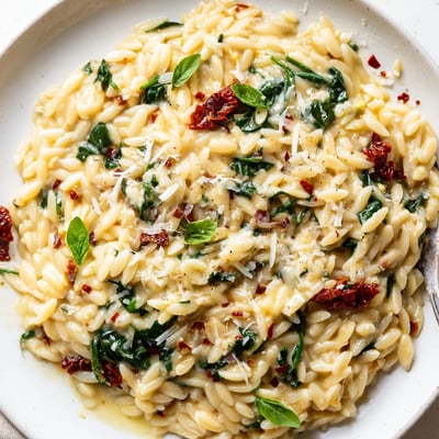 Creamy Tuscan Orzo
