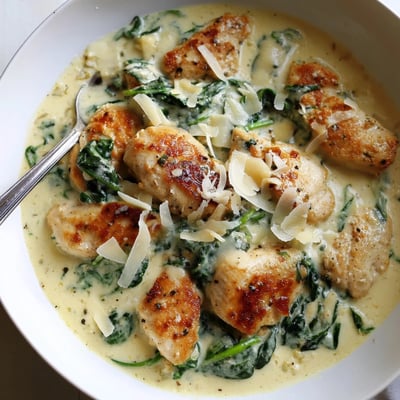 Lemon Parmesan Spinach Chicken